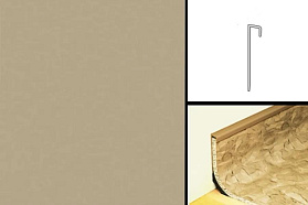 Плинтус коннелюрный для линолеума, (верхняя часть) Бежевый  2200х28х5мм (уп20шт)